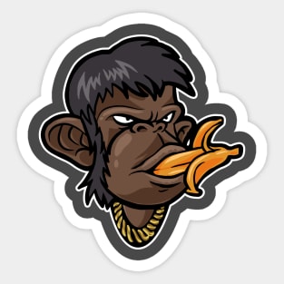 Ape Love Banana Sticker